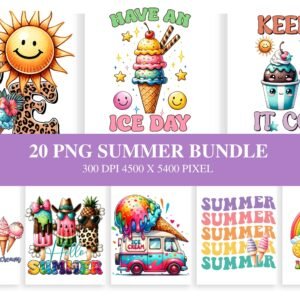 Summer sublimation bundle digital graphics
